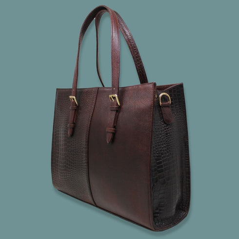 Gauri Genuine Leather Women Tote Bag Hive